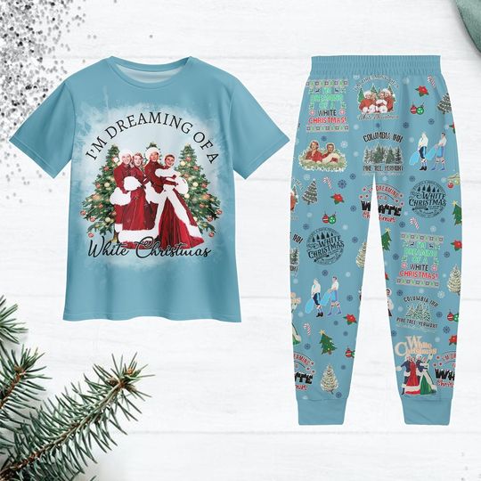 White Christmas Movie 1954 Pajamas Set, The Haynes Sisters Shirt,  Wallace & David Tee, Xmas Gift
