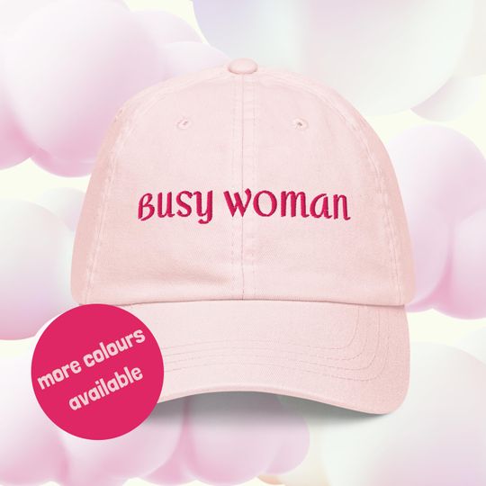 Discover Busy Woman Pastel Baseball Hat | Cap for Her, Friend, Girlfriend, Sabrina Carpenter, Short and Sweet, Carpenters, Pop music, Pop song