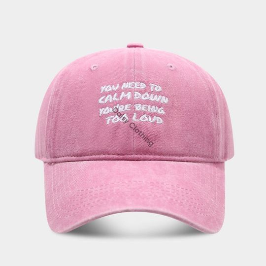 You Need To Calm Down Baseball Cap, Motivational Hat, Mental Health Hat, Inspirational Cap, BCBA & Speech Therapy Hat,  Vintage Cotton Cap
