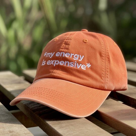 Discover My Energy Is Expensive Embroidered Hat, Showgirl Baseball Cap, Showgirl Era Embroidery Hat, Country Music Fan Gift, Concert Outfit Cap