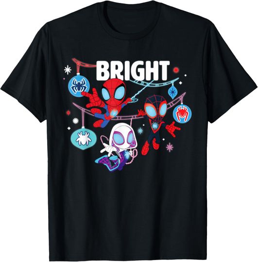Marvel Spidey and His Amazing Friends Bright Christmas T-Shirt, Gift For Fans