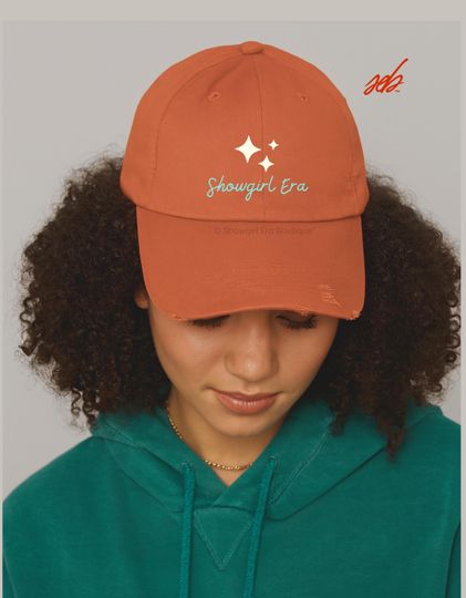 Discover Showgirl Hat embroidered concert hat showgirl era fan merch gift casual dad cap music inspired aesthetic hat