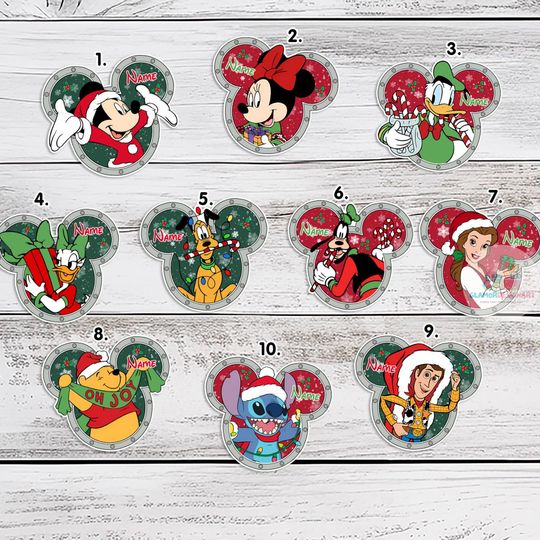Discover Personalized Disney All Characters Mickey & Friends Magnet, Custom Very Merrytime Cruise Magnet, Disney Christmas Magnets, Stateroom Decor
