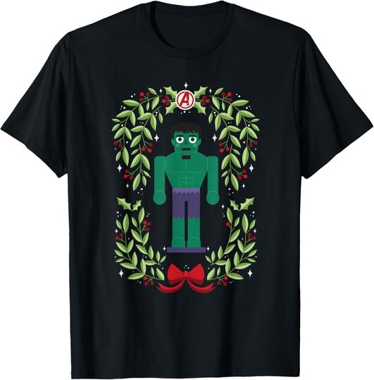 Discover Marvel Holiday Christmas Avengers Holly Hulk Nutcracker T-Shirt