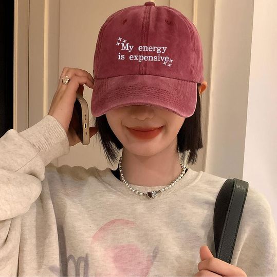 Discover Showgirl Baseball Cap, My Energy Is Expensive Hat, in My Showgirl Era, Embroidered Quote Dad Hat, Mental Health Hat, Vintage Baseball Hat