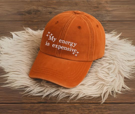 Discover My Energy Is Expensive Embroidered Hats, Vintage Showgirl Baseball Caps, Showgirl Era Hat, Gifts For Fans, Album Gifts, Music Lover Gifts