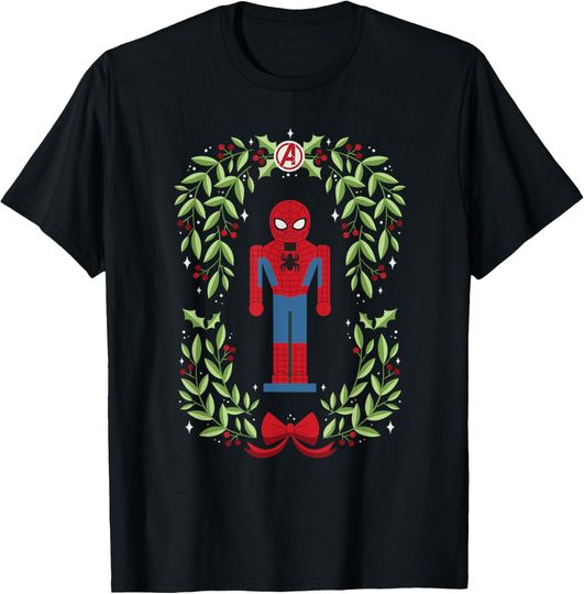 Marvel Holiday Christmas Avengers Spider-Man Nutcracker T-Shirt, Gift For Fans
