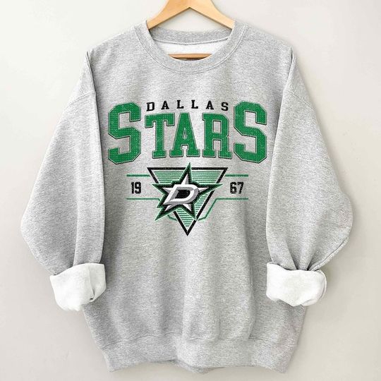 Vintage 90s Dallas Stars Shirt, Crewneck Dallas Stars Sweatshirt, Jersey Hockey Gift For Christmas