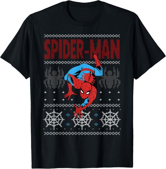 Discover Marvel Spider-Man Crawl Ugly Christmas Sweater T-Shirt