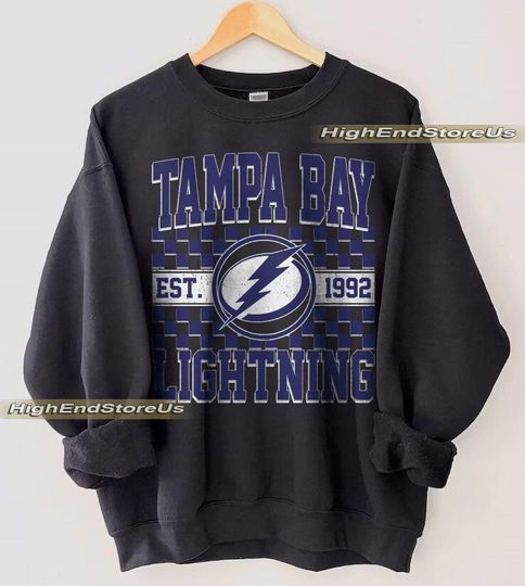 Discover Tampa Bay Lightning Sweatshirt, Vintage Tampa Bay hockey shirt, Tampa Bay Hockey Crewneck, Lightning Hockey youth sweater, Hockey Fan gift