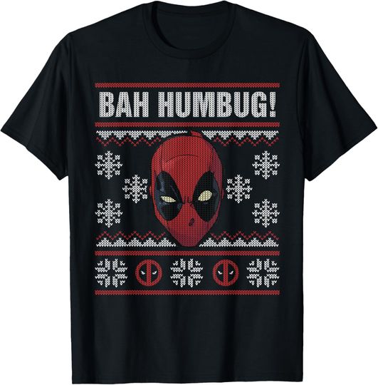 Marvel Deadpool Bah Humbug Holiday T-Shirt, Gift For Fans