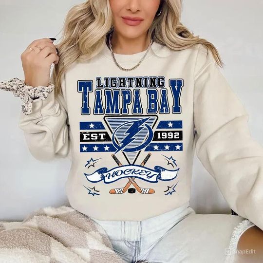 Discover Tampa Bay Hockey Sweatshirt,Vintage Graphic Tee,Hockey Gift For Fan