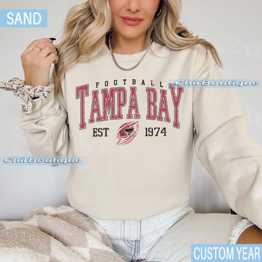 Discover Vintage style Tampa Bay Football sweatshirt, Football shirt, Tampa Bay football Crewneck tshirt, Game day Football,American football tee