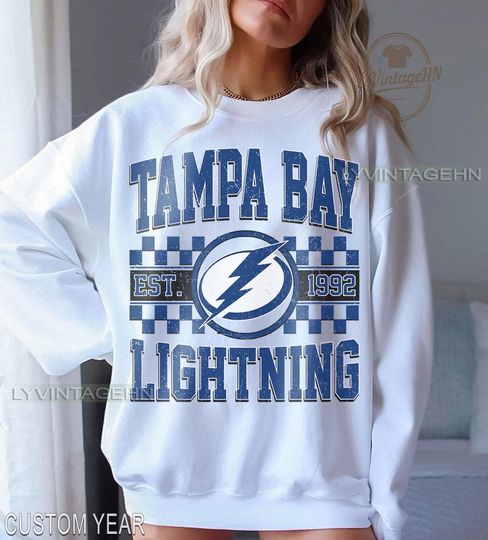 Discover Tampa Bay Hockey Sweatshirt | Tampa Bay Lightning Crewneck | Tampa Bay Hockey youth toddler baby Tee |Tampa Bay Lightning Sweater