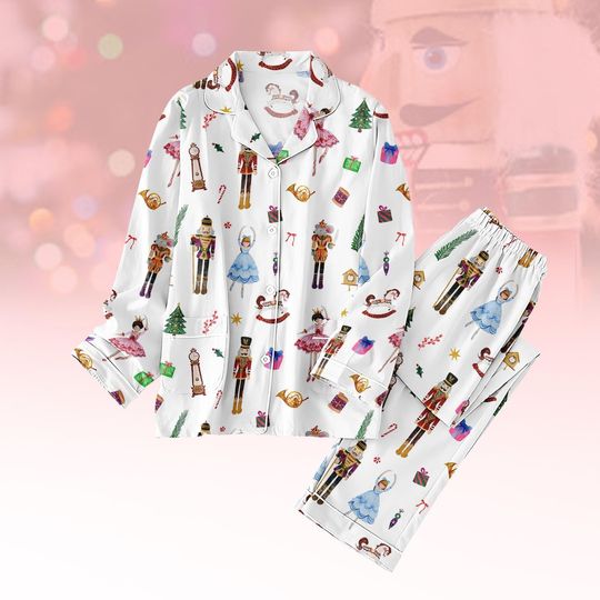 Christmas Nutcracker Pajama Set, Family Christmas Pajamas, Nutcracker Ballet Sleepwear