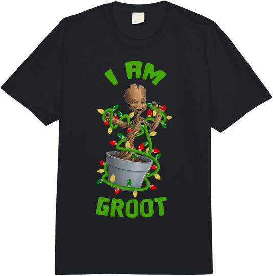 Marvel Christmas I Am Groot Cartoon Adult T-shirt, Gift For Fans
