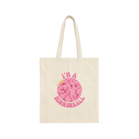 Discover I'm A Mirrorball Cotton Tote Bag