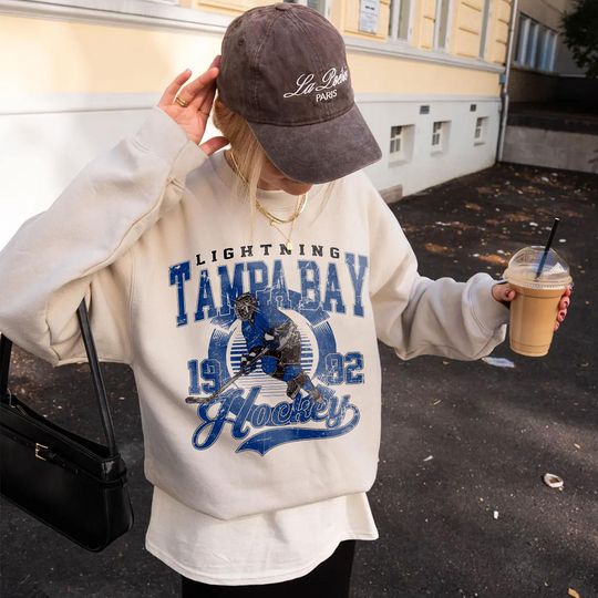 Discover Tampa Bay Lightning Hockey Sweatshirt,Vintage Graphic Tee,Hockey Gift For Fan, Sweat-Aldult-Youth Tshirt,Retro Hoodie GF6