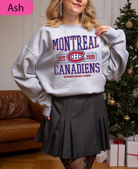 Discover Montreal Canadiens Hockey Sweatshirt,Vintage Graphic Tee, Montreal Hockey Gift For Fan, Sweat-Aldult-Youth Tshirt,Retro Hockey Hoodie