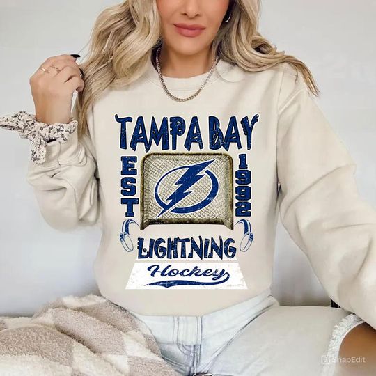 Discover Tampa Bay Lightning Hockey Sweatshirt,Vintage Graphic Tee,Hockey Gift For Fan, Sweat-Aldult-Youth Tshirt,Retro Hoodie HJk8