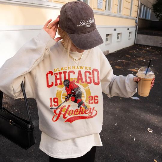 Discover Chicago Blackhawks Hockey Sweatshirt,Vintage Graphic Tee,Hockey Gift For Fan, Sweat-Aldult-Youth Tshirt,Retro Hoodie GF6