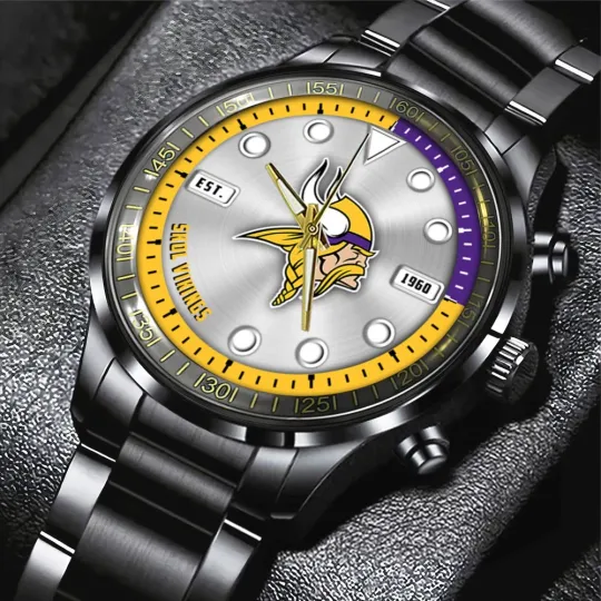 Discover Vikings Black Stainless Steel Watch