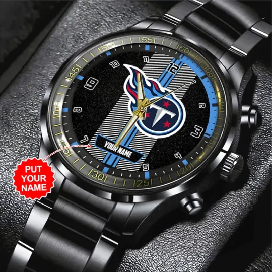 Discover Personalized Titans Black Stainless Steel Watch