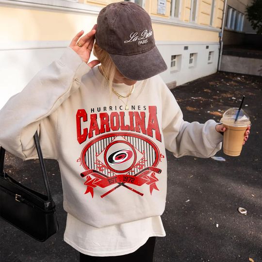 Discover Carolina Hurricanes Hockey Sweatshirt,Vintage Graphic Tee,Hockey Gift For Fan, Sweat-Aldult-Youth Tshirt,Retro Hoodie D2