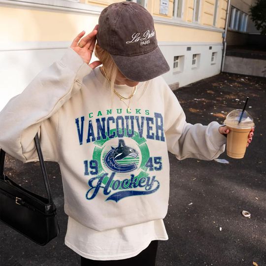 Discover Vancouver Canucks Hockey Sweatshirt,Vintage Graphic Tee,Hockey Gift For Fan, Sweat-Aldult-Youth Tshirt,Retro Hoodie GF6