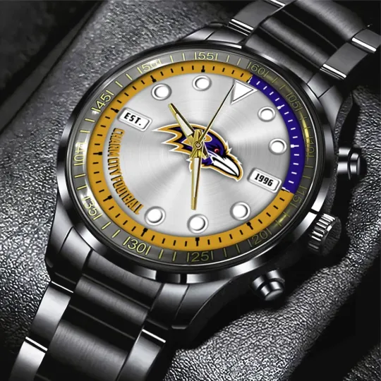 Discover Ravens Black Stainless Steel Watch