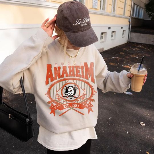 Anaheim Ducks Hockey Sweatshirt,Vintage Graphic Tee,Hockey Gift For Fan