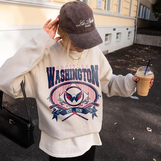 Discover Washington Capitals Hockey Sweatshirt,Vintage Graphic Tee,Hockey Gift For Fan, Sweat-Aldult-Youth Tshirt,Retro Hoodie D2