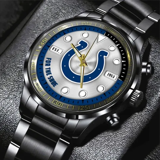 Discover Colts Black Stainless Steel Watch