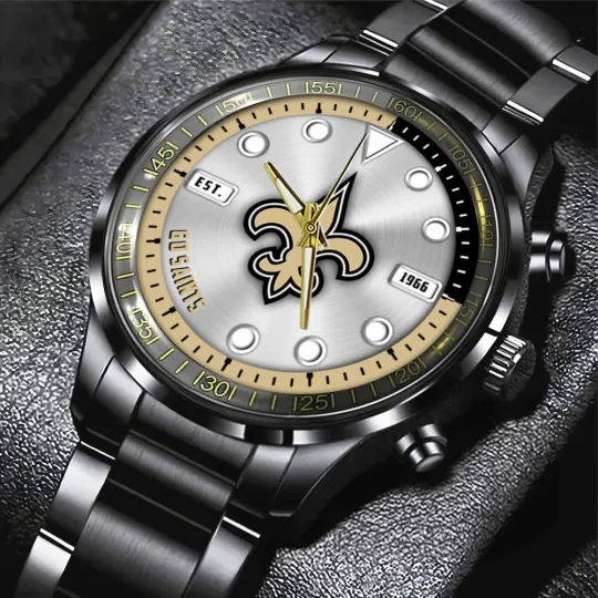 Discover Saints Black Stainless Steel Watch