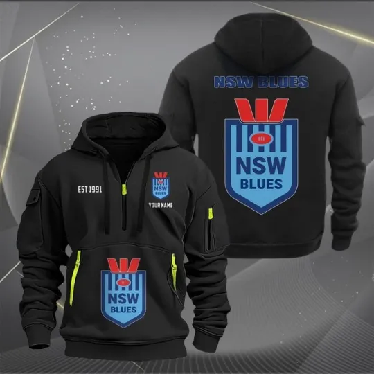 Discover NSW Blues NRL Zip Hoodie for Fans