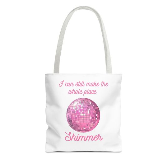 Discover Disco Shimmer Tote Bag, Fun Tote for Party Lovers, Lightweight Shopping Bag, Cute Gift for Teens, Stylish Beach Bag, Everyday Use Accessory