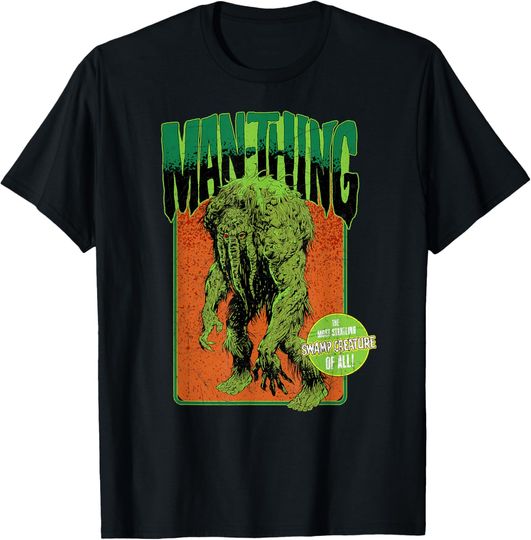 Discover Marvel Monsters Man-Thing Starting Swamp Creature Halloween T-Shirt