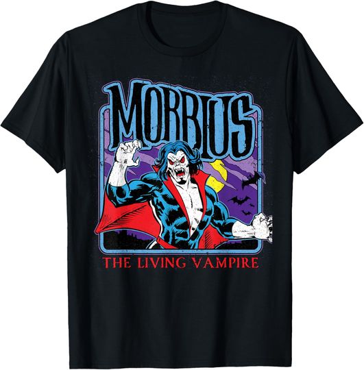 Marvel Monsters Morbius the Living Vampire Retro Halloween T-Shirt, Gift For Fans