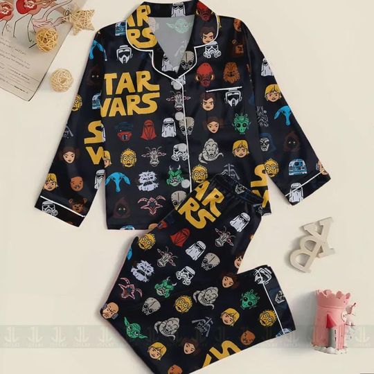Discover Star Wars Silk Pajama Set: Unisex Halloween Sleepwear