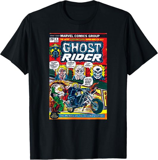 Marvel Ghost Rider #6 Vintage Comic Cover Halloween T-Shirt, Gift For Fans