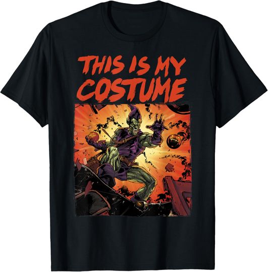 Marvel Green Goblin This Is My Costume Halloween T-Shirt, Gift For Fans