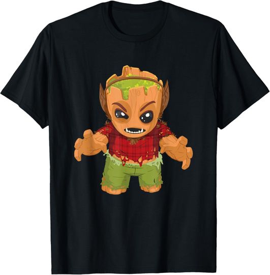 Discover Marvel Classic Halloween Baby Groot Cute Werewolf Costume T-Shirt