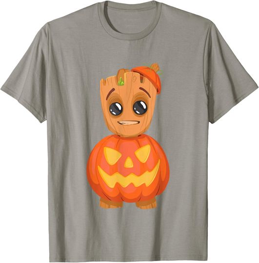 Discover Marvel Classic Halloween Baby Groot Cute Pumpkin Costume T-Shirt