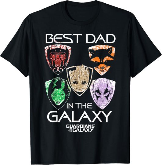 Marvel Guardians Of The Galaxy Best Dad Father's Day T-Shirt, Gift For Fans