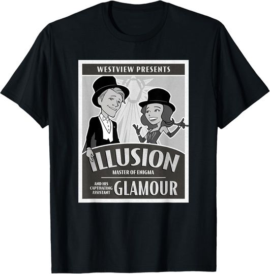 Marvel WandaVision Westview Presents Retro Magician Poster T-Shirt, Gift For Fans
