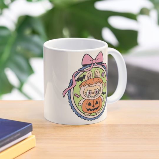 Discover Labubu with pumpkin Coffee Mug