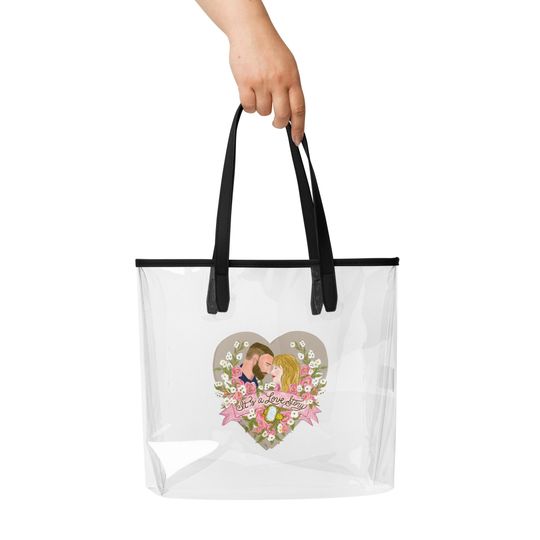 Discover TNT Love Story Clear Tote Bag: Taylor & Travis Inspired Stadium Purse