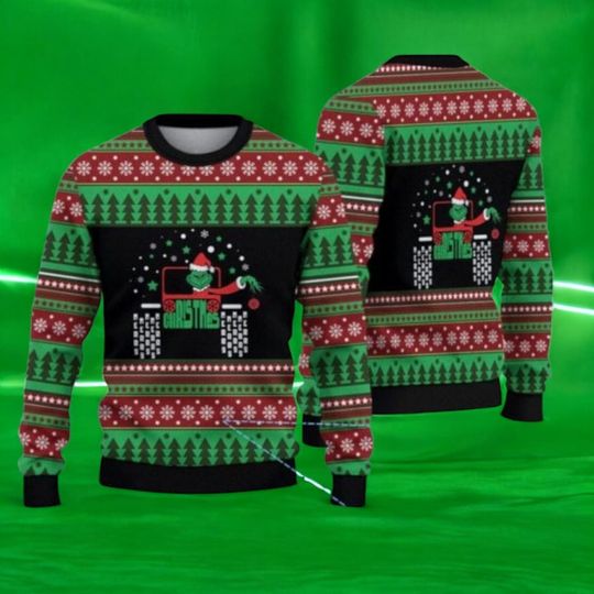 Discover funny character JP Christmas Sweater, Funny Green Ugly Holiday Jumper, Retro Xmas Knit Sweatshirt For Men & Women, Cozy Gift Idea