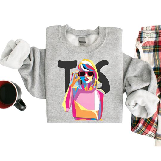 Discover Retro Swifty Graphic Sweatshirt: Country Concert Fan Casual Wear Top, TS-02