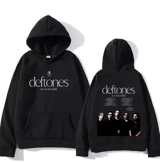 Discover Deftone Eu Uk Tour 2026 Two Sides Unisex Hoodie